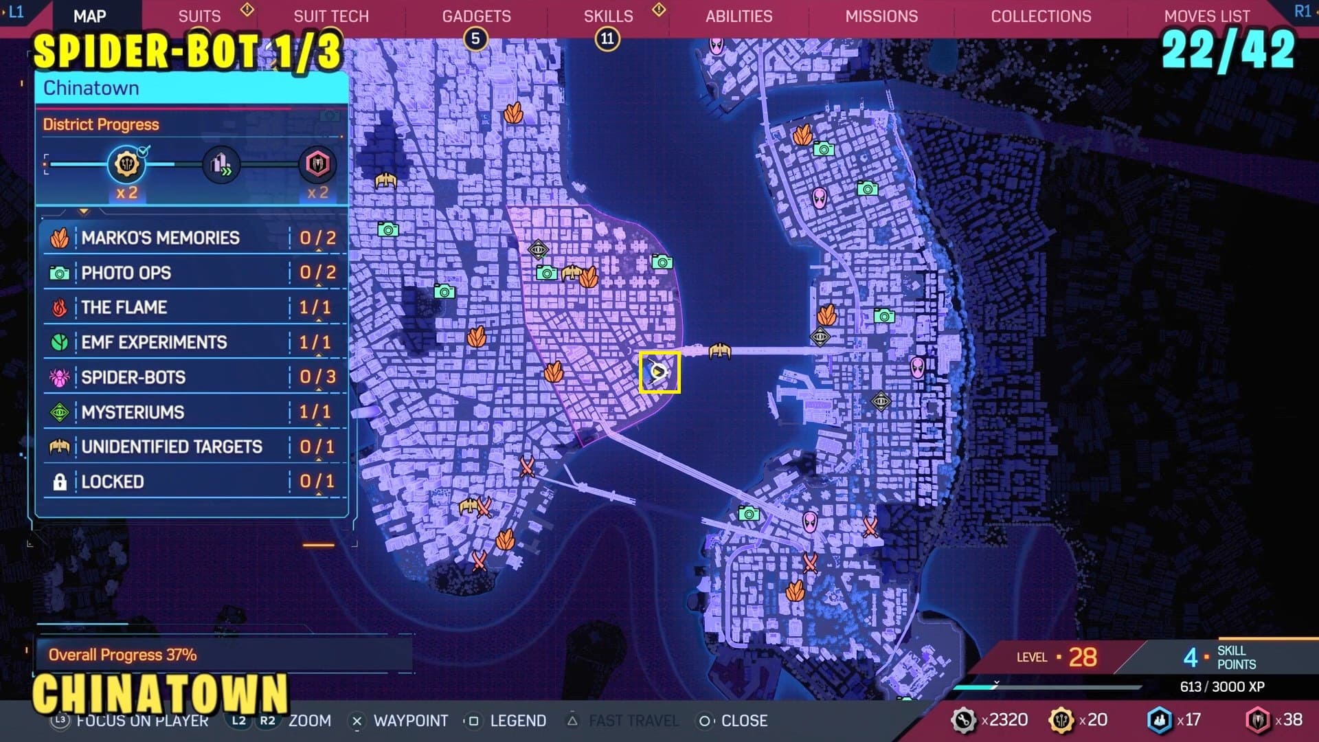 Chinatown All 3 Spider Bots Locations Spider Man 2 Gamewith100