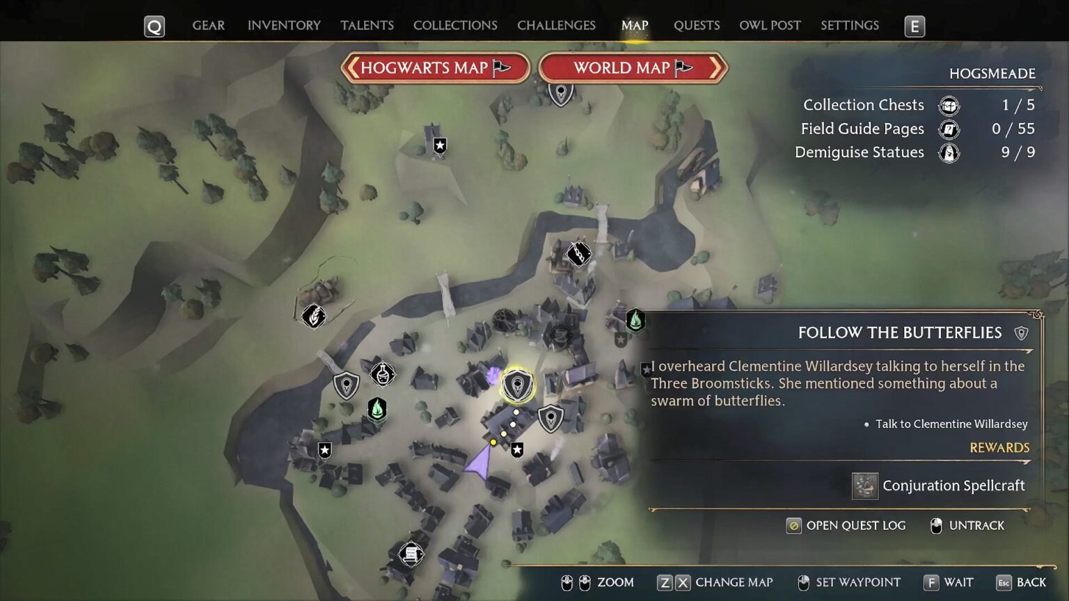 Hogwarts Legacy walkthrough: How to complete Follow the Butterflies ...